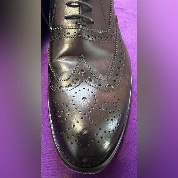 Antonio Maurizi Men's Leather Wingtip Oxfords US 9 1/2: EU 42 1/2 - Dark Coffee - Picture 10 of 10